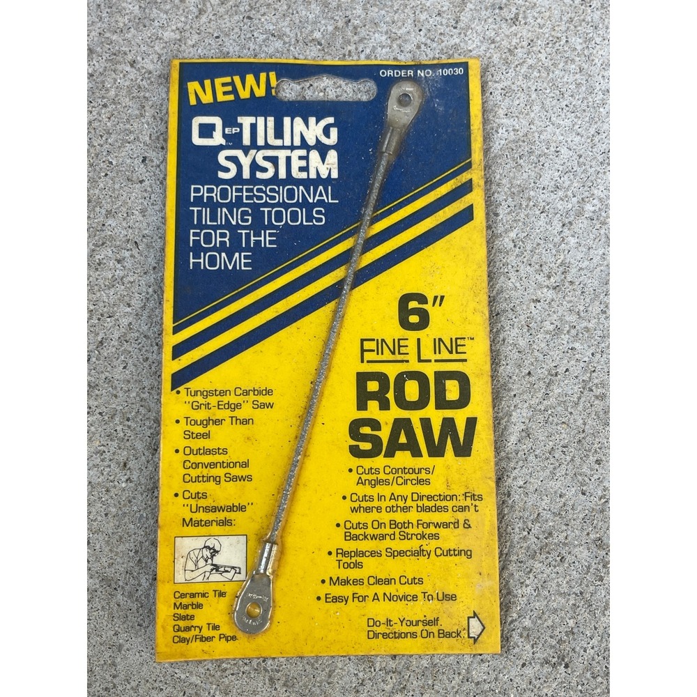 QEP Q-Tiling System 6" Fine Line Rod Saw Tungsten Carbide Grit Edge Blade 10030